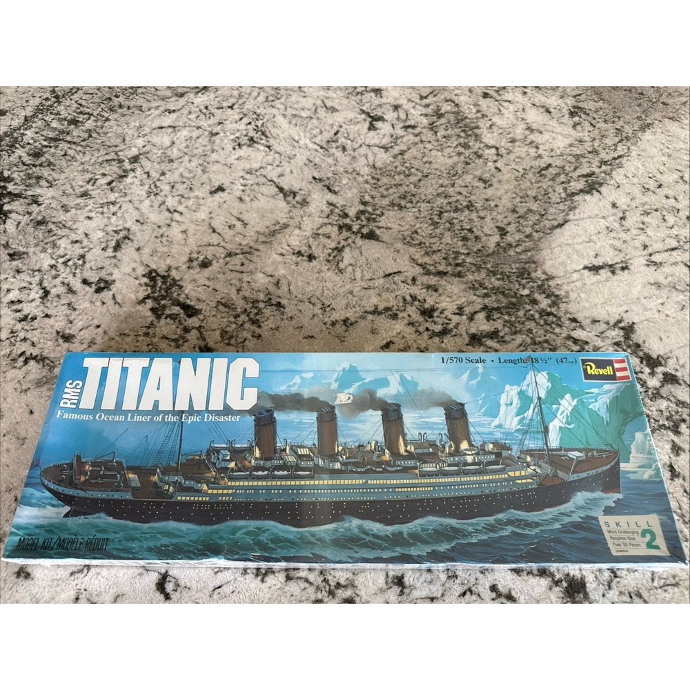Vintage Revell RMS Titanic Model Kit 1/570 Scale Unassembled 1976 NEW SEALED BOX